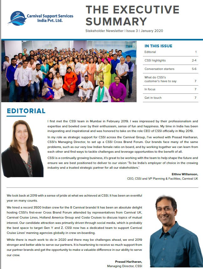 Issue 3 of the Executive Summary